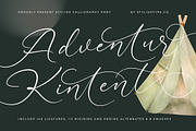 Adventur Kintent Stylish Calligraphy, a Script Font by stylishtype.co (Thumbnail 1 of 20)