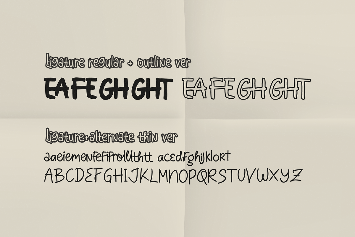 Peak Comedy | Hand Drawn 3 Style, a Handwritten Font by Denustudios (Photo 12 of 13)