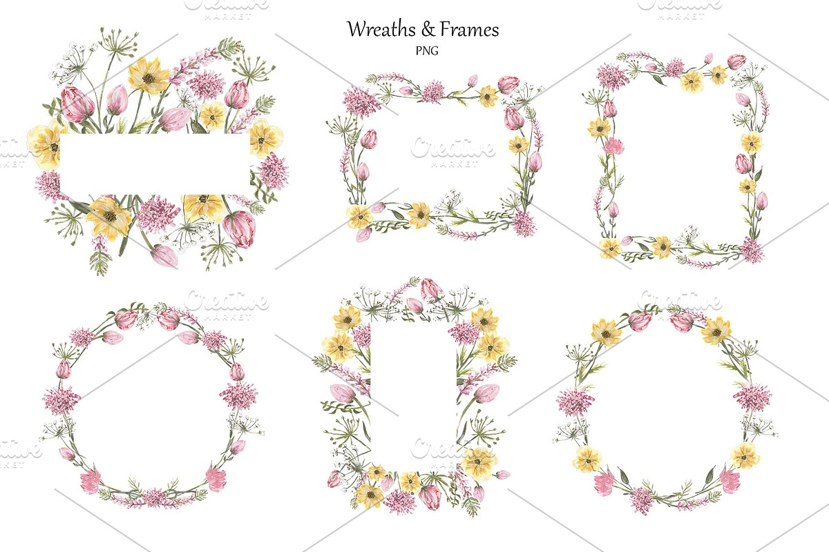 Acrylic Meadow Flowers Mini Set, a Decorative Illustration by MayaNavits (Photo 3 of 9)
