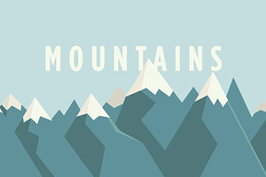 Tileable & Isolated Vector Mountains