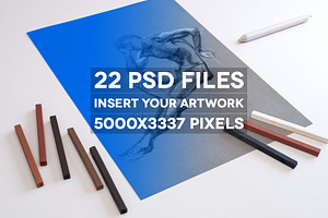 Artist and creative mockup set