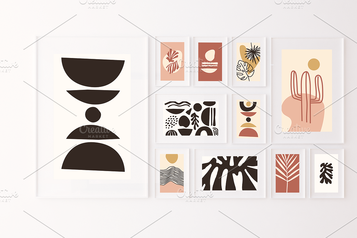 Boho Vector Art Print Elements, a Background Graphic by CojoMoxon (Photo 7 of 9)