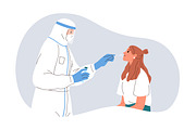 Nasal swab for COVID PCR test set, a Healthcare Illustration by Good Studio (Thumbnail 8 of 9)