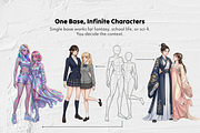 100 GL Couple Poses Procreate Stamps, a Brush Add-On by Selentaori Studio (Thumbnail 9 of 11)