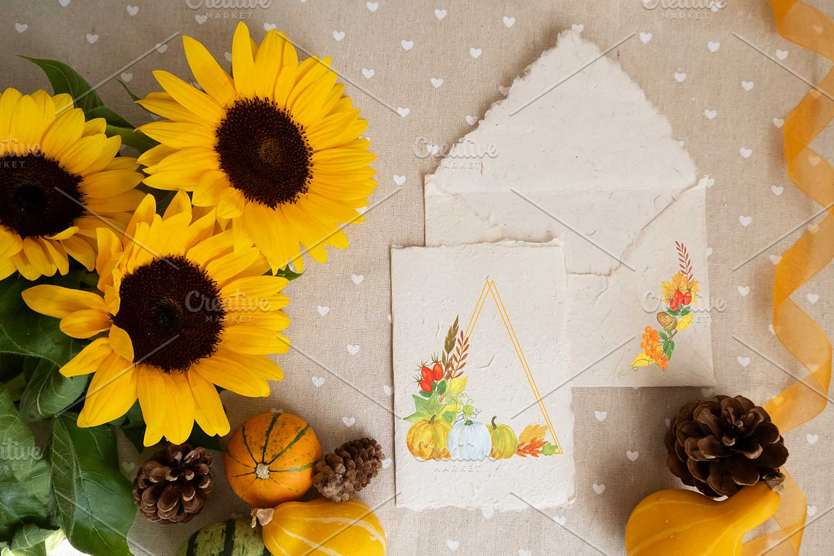 Autumn Floral Frames, Wreaths, a Seasonal Illustration by Contes_de_fée (Photo 8 of 12)