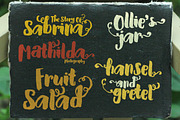 Elska Watercolor Brush font, a Script Font by Konstantine Studio (Thumbnail 4 of 5)
