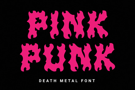 Pink Punk – Death Metal Font, a Blackletter Font by Prioritype Co