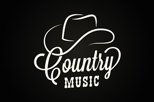 Country Music Sign.