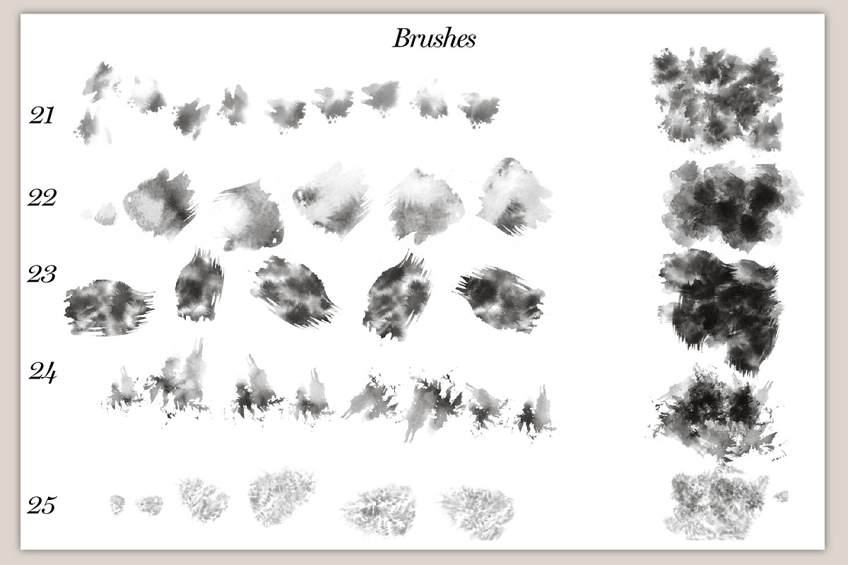 40 Paint brushes for procreate, a Brushes & More by The_Brush_Shop (Photo 9 of 11)