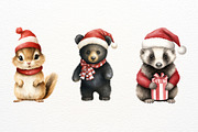 Woodland Christmas Watercolor PNG, a Seasonal Illustration by Maysa Art (Thumbnail 6 of 6)