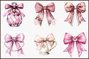 Coquette Pink Bow Clipart, an Illustration by Sublimation Artist (Thumbnail 3 of 6)