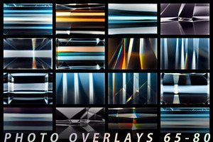 80 Glass Reflection Photo Overlays