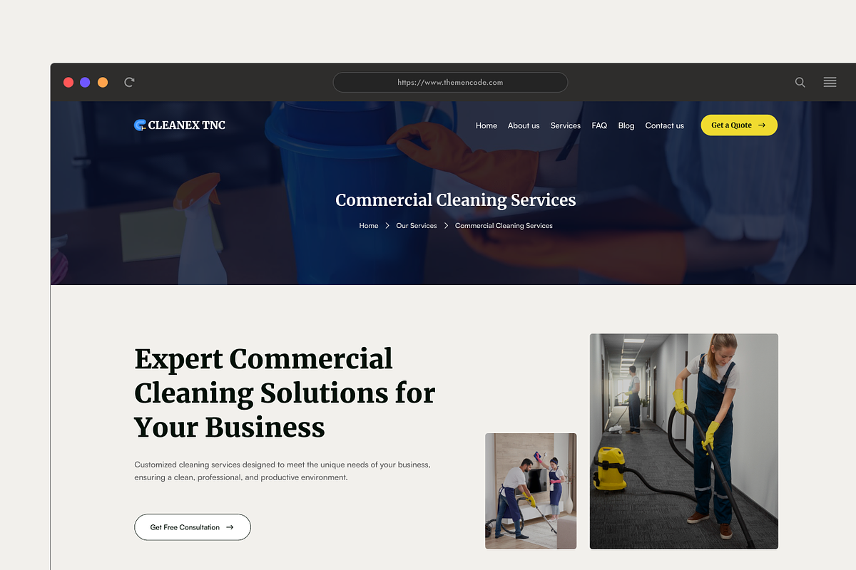 CLEANEX - Cleaning Services Template preview 4