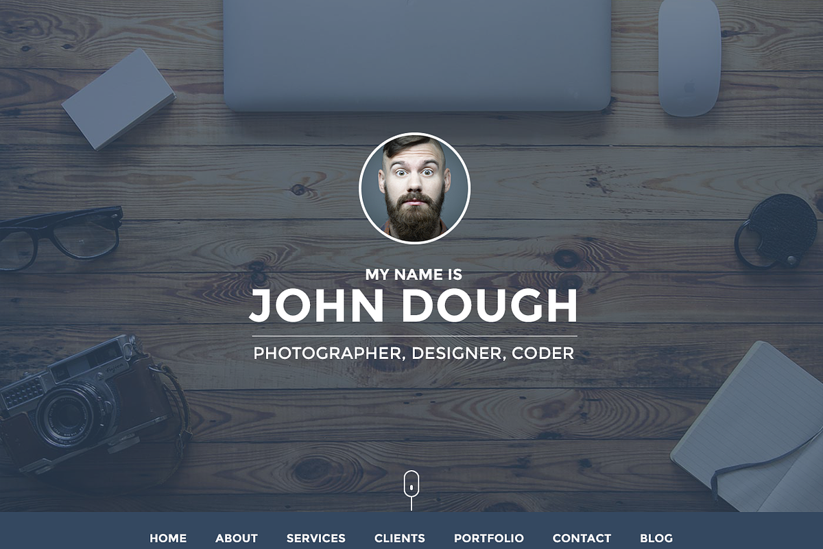 Personal website portfolio, a HTML Template by SnailArt