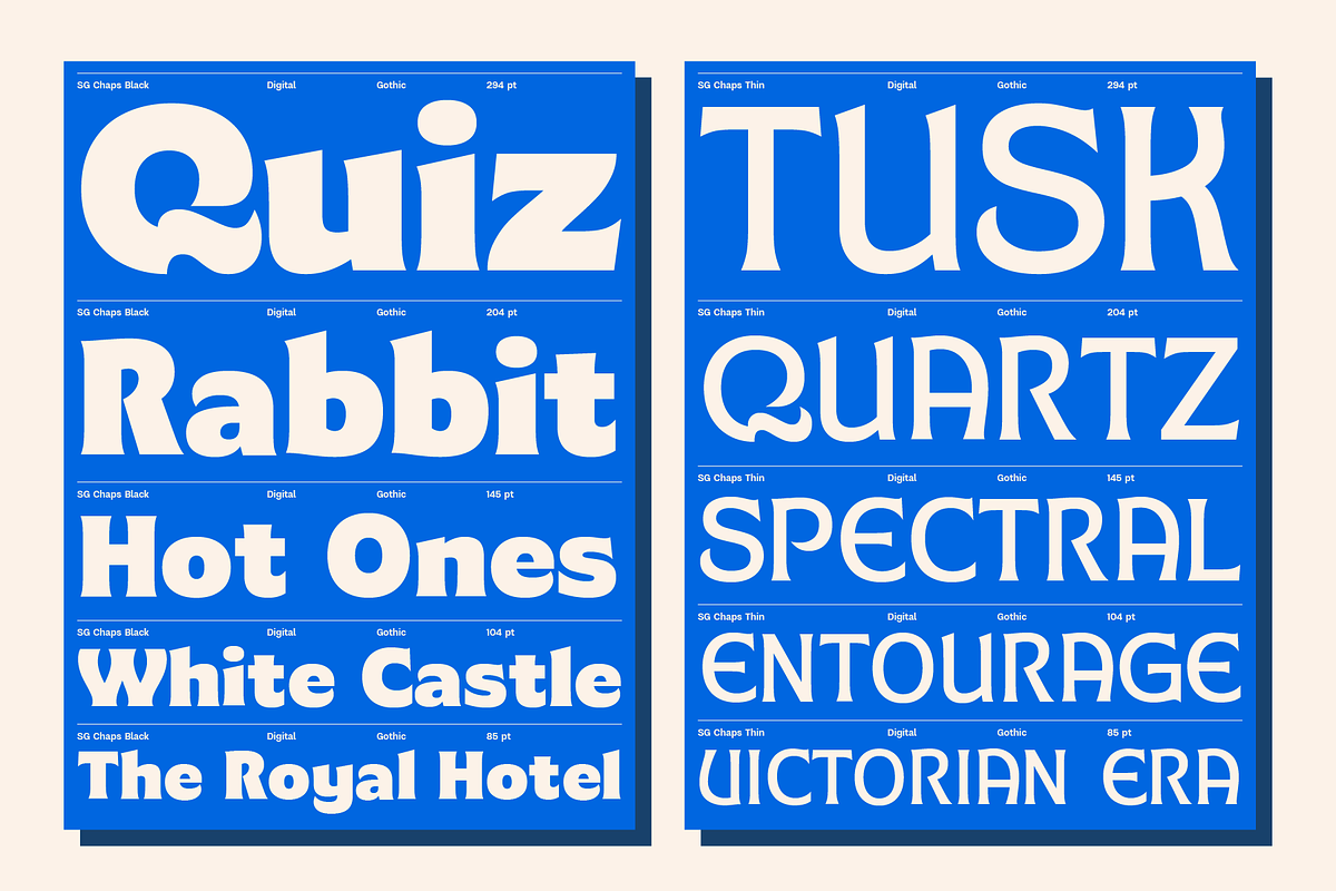 SG Chaps Serif Gothic, a Serif Font by Studio Gulden (Photo 7 of 12)