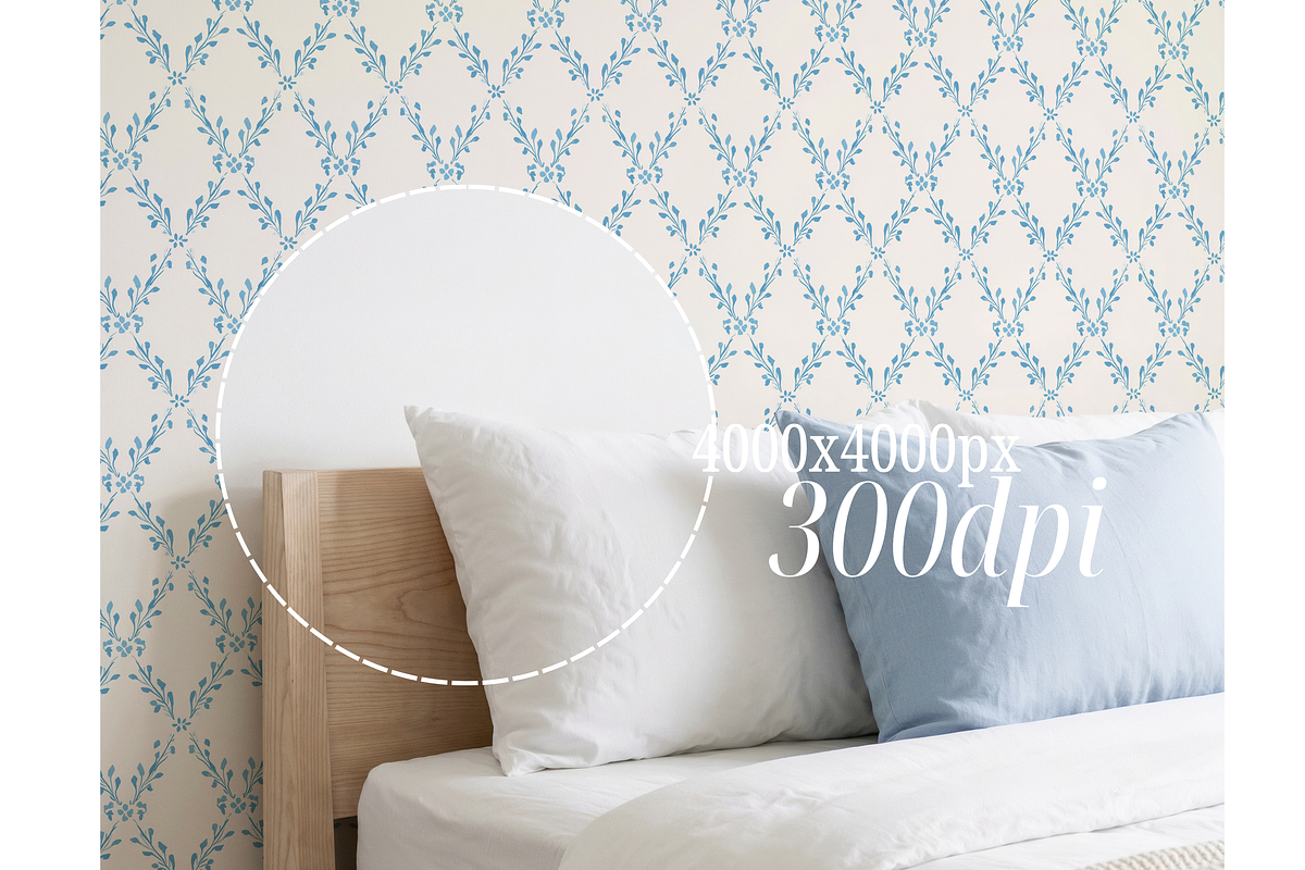 Bedroom Wallpaper Mockup PSD, a Mockup by First Impression Mockups (Photo 4 of 4)