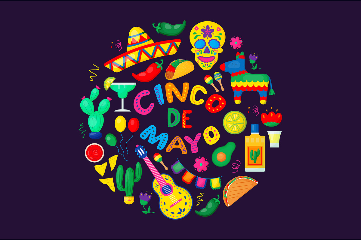 Cinco de Mayo Mexico clipart, a Seasonal Illustration by Idressart (Photo 2 of 7)