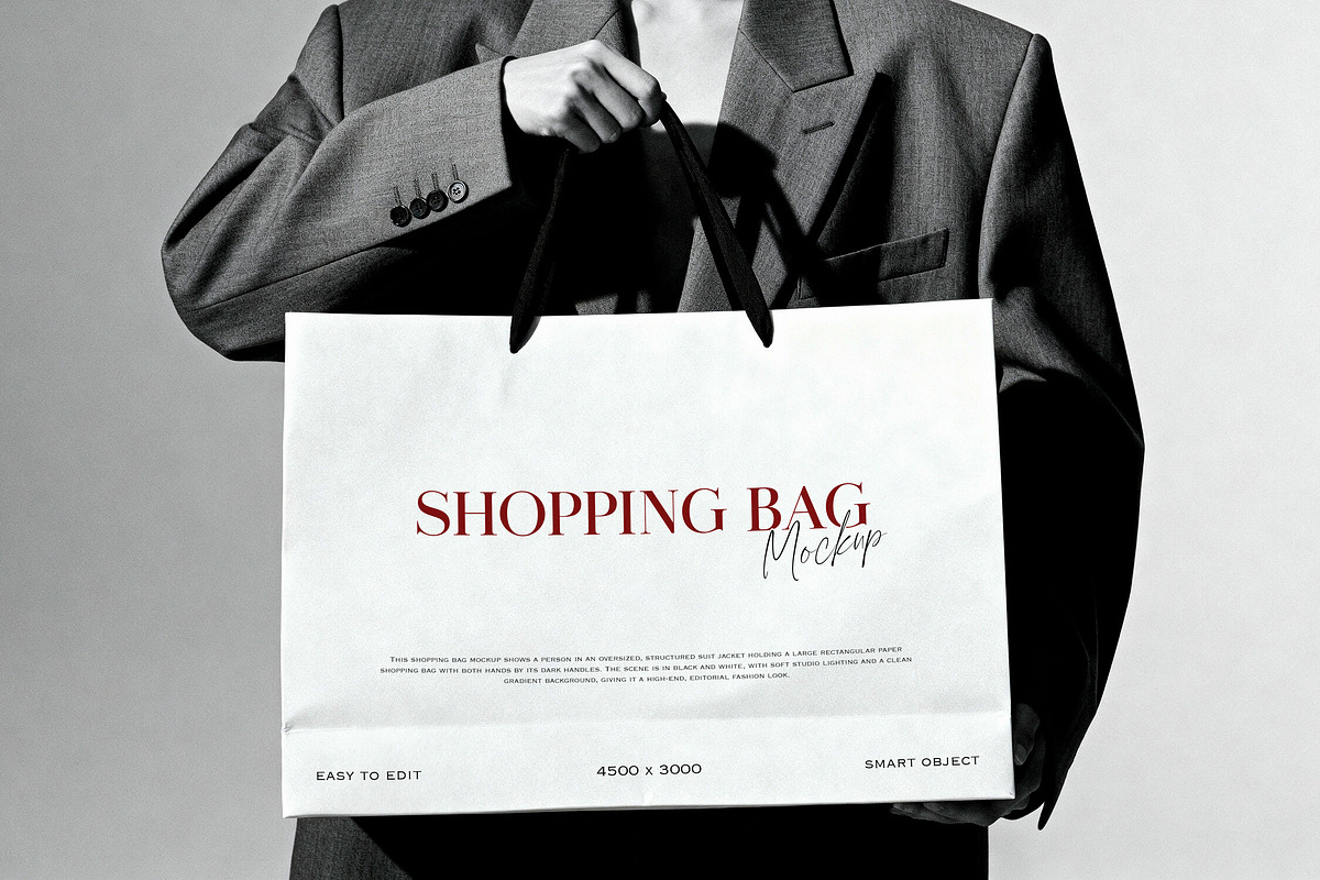 Shopping Bag Mockup, a Product Mockup by Design Squad (Photo 1 of 4)
