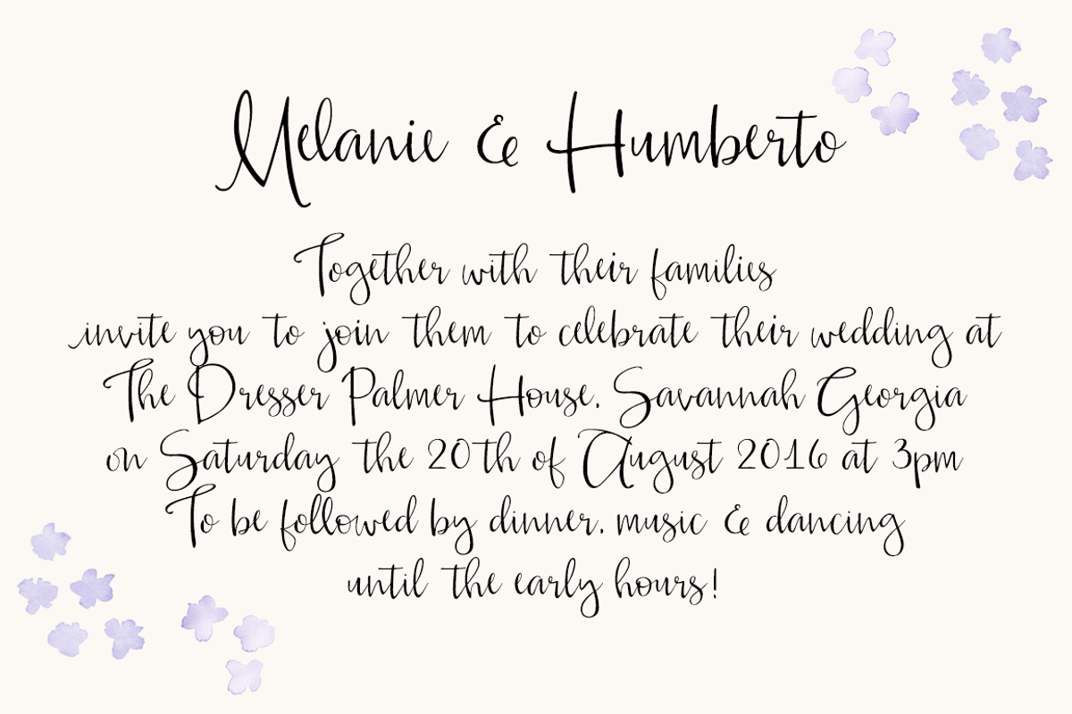 Alouette Modern Calligraphy Font preview 3