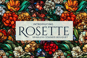Rosette - Seamless Stained Flowers