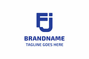 Letters FJ Monogram Connected Logo, a Branding & Logo Template by Pray Art Design Studio (Thumbnail 1 of 2)