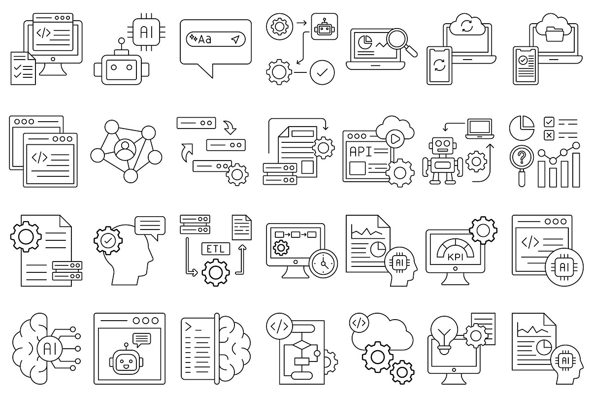 AI and SaaS Vector Icons Collection, a Solid Icon by Vector Portal (Photo 6 of 6)