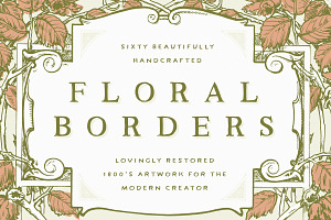 60 Victorian Floral Borders