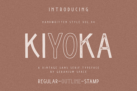 Kiyoka - A Vintage Sans Typeface