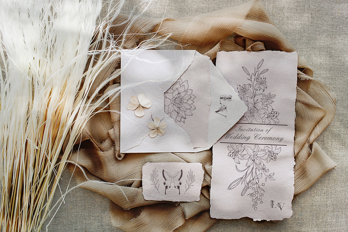 Delicate Wedding Design., a Decorative Illustration by Designwork (Photo 3 of 16)