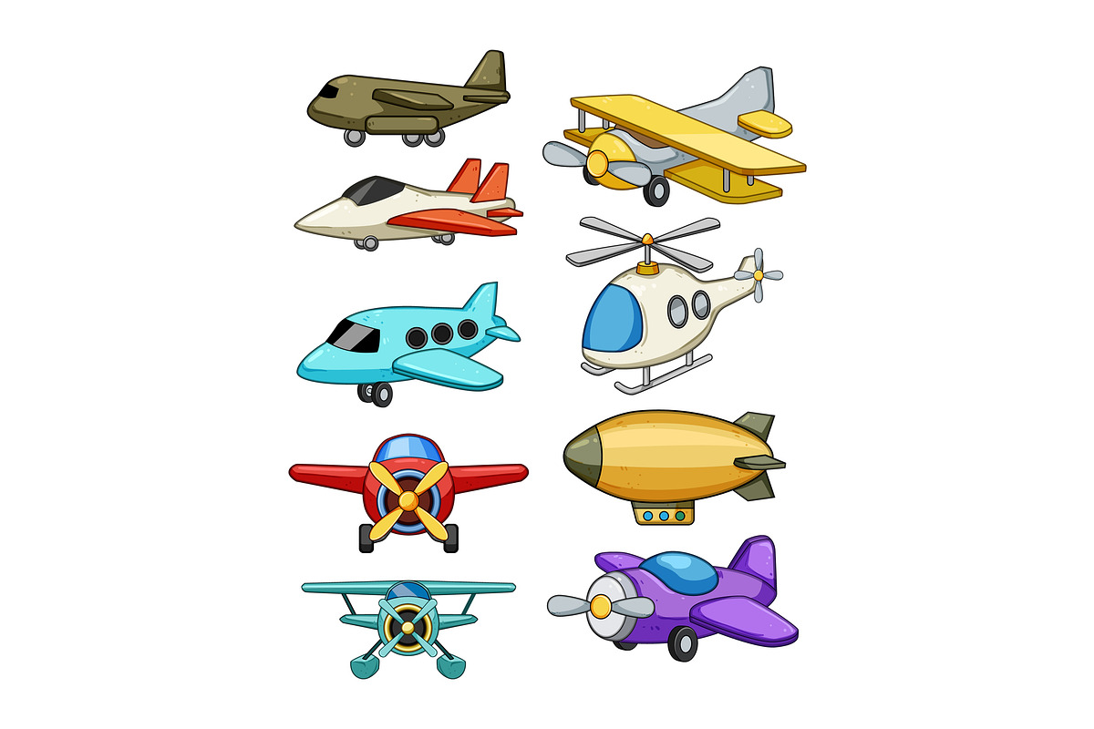 Collection of colorful flying toy, an Object Graphic by pikepicture (Photo 1 of 3)