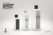 Clear Squared PET 3Bottles Mockup, a Packaging Mockup by INCDesign (Thumbnail 7 of 10)
