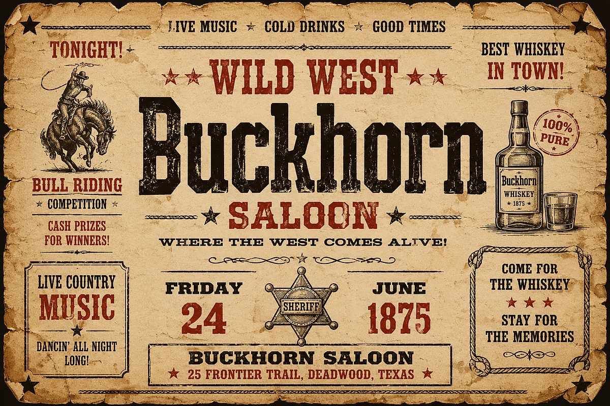 Buckhorn, a Slab Serif Font by Wow Magic (Photo 3 of 6)