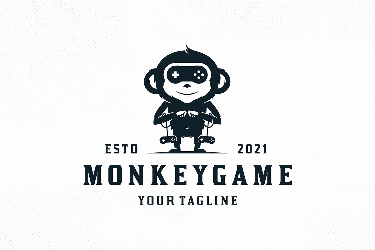 Monkey Games Vector Logo Template, a Branding & Logo Template by vectorwithin (Photo 2 of 4)