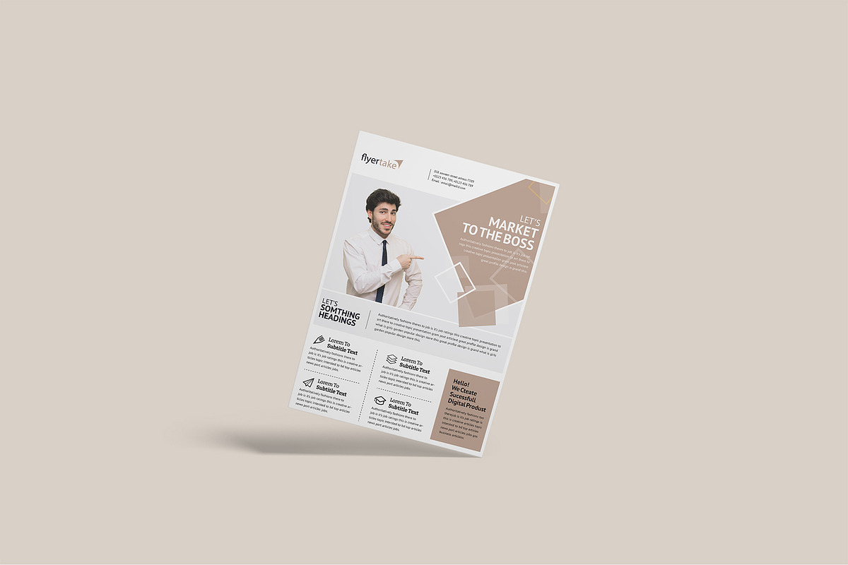 A4 Flyer Poster Mockup Bundles, a Flyer Template by Graphic Aesthetic (Photo 7 of 22)