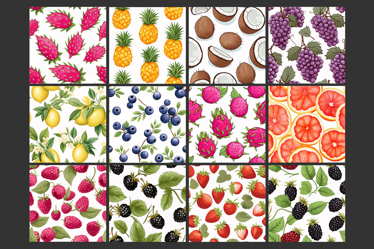 Fruits Seamless Pattern, a Pattern Graphic by Forhadx5 (Photo 7 of 16)