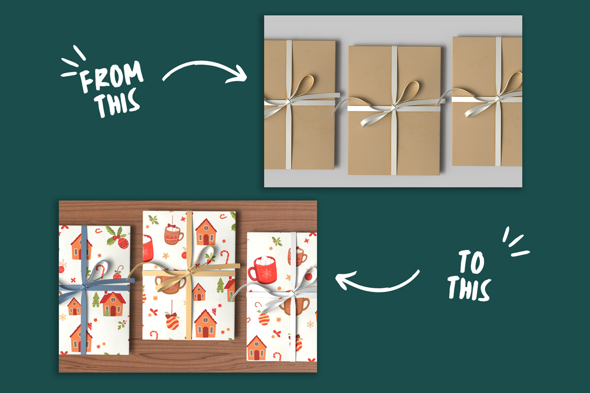 Editable Pattern Paper Mockup, an Advertising Mockup by Rami's Mockups