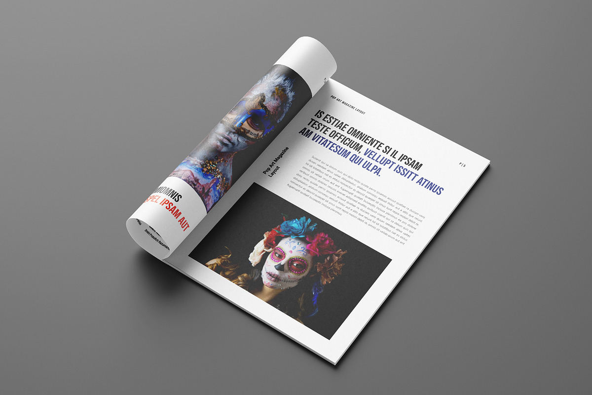 Pop Art Magazine Template Design, a Magazine Template by Seeing-art (Photo 3 of 11)