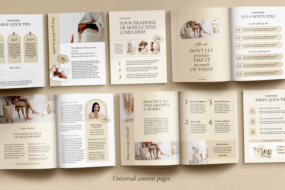 eBook for Coach / CANVA, INDD / Mona, a Magazine Template by Mirazz (Photo 9 of 21)
