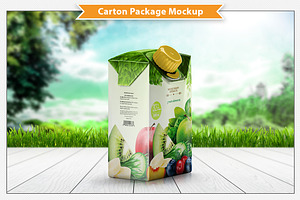 Carton Package Mockup