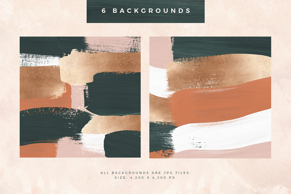 Painterly Shapes & Backgrounds, a Texture Graphic by Basia Stryjecka (Photo 4 of 11)