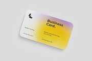 Realistic Rounded Business Card Mock, an Advertising Mockup by graphypix (Thumbnail 1 of 4)