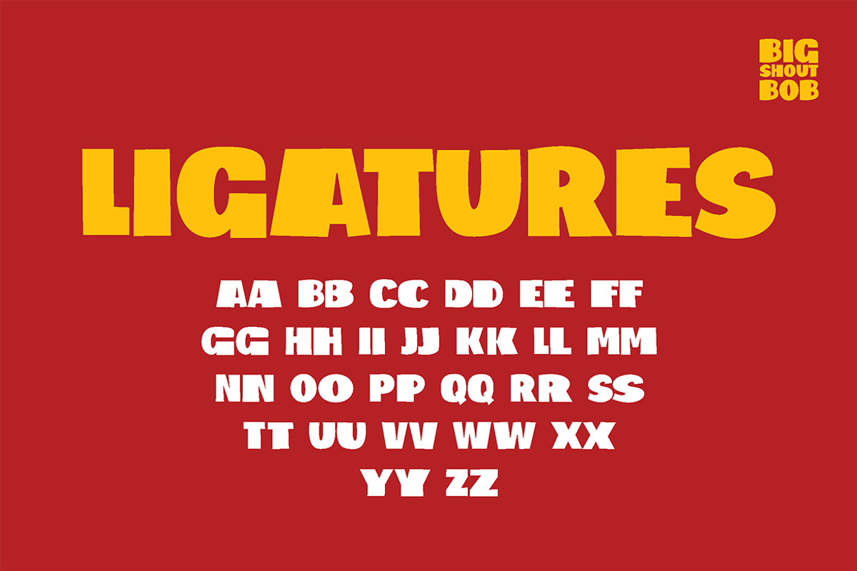 Big Shout Bob - Block Font, a Sans Serif Font by tokokoo (Photo 2 of 12)