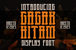 Gagak Hitam Display Font