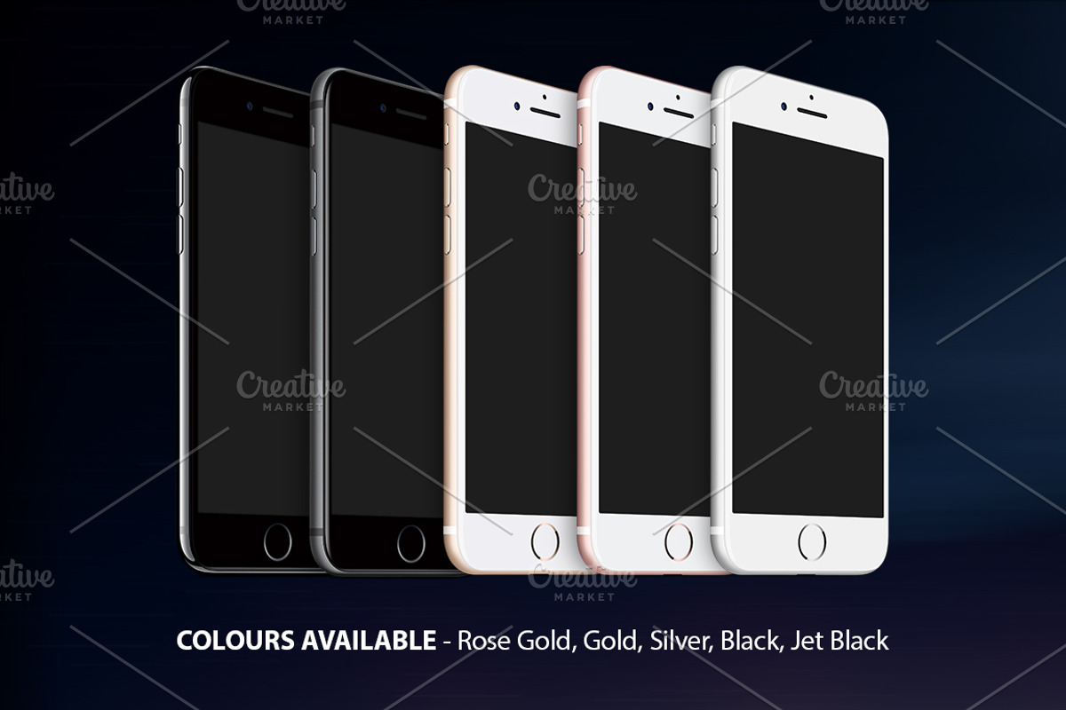 iPhone 7 Mockups Pack, an iPhone Mockup by ydlabs (Photo 2 of 4)