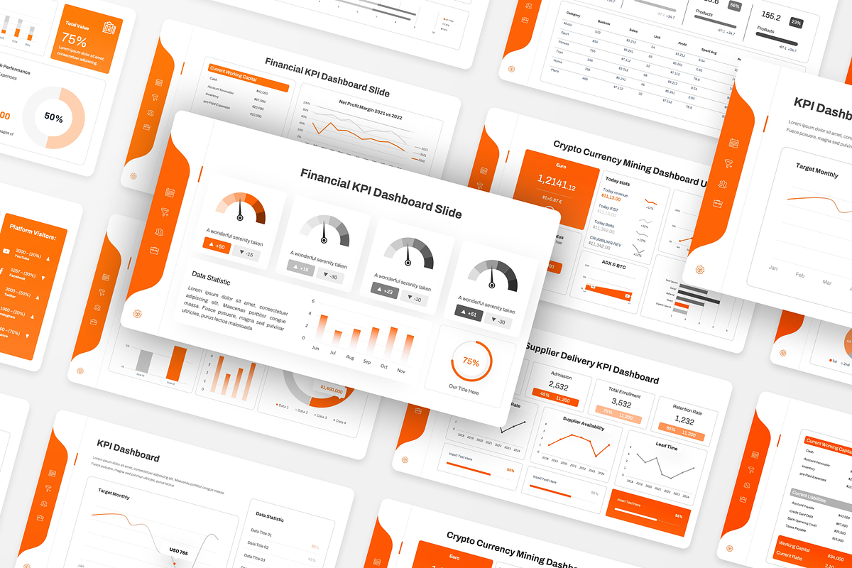 KPI Dashboard PowerPoint, a Presentation Template by Annora Studio (Photo 5 of 5)