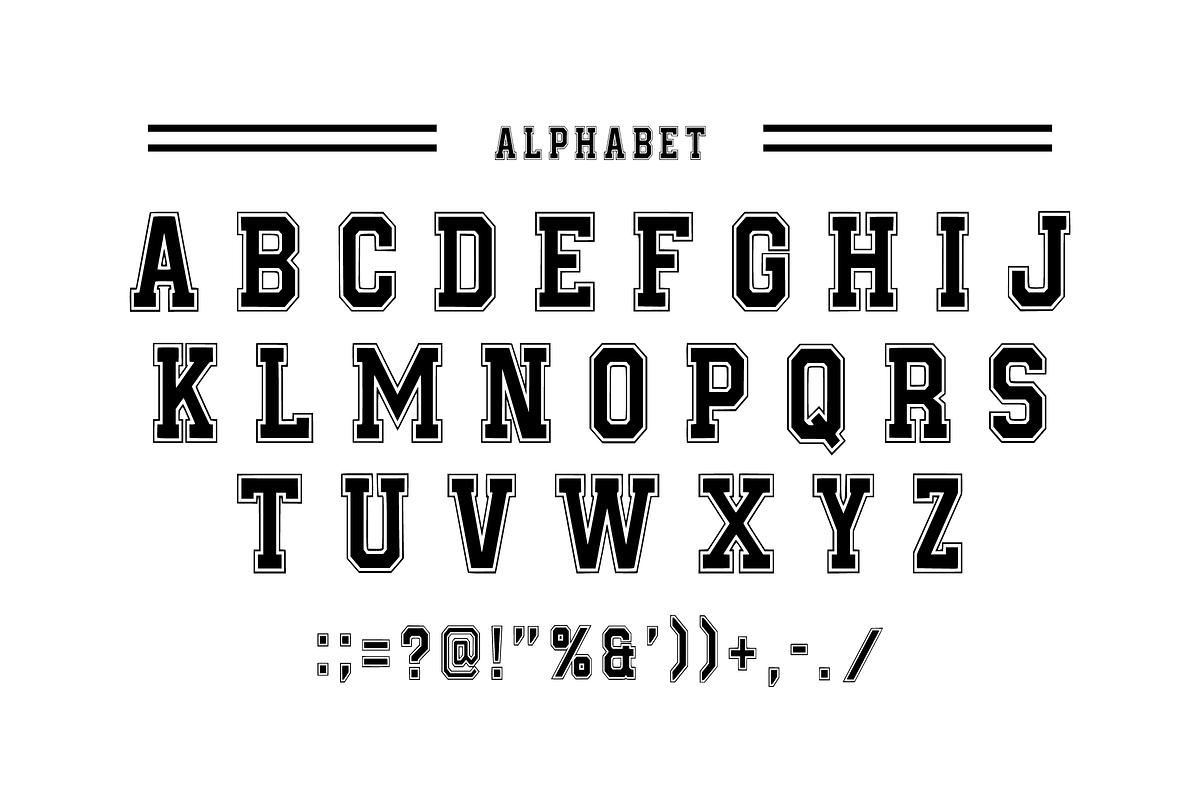 College Style - Retro Font Types, a Slab Serif Font by KiddoGlyphs Studio (Photo 4 of 5)
