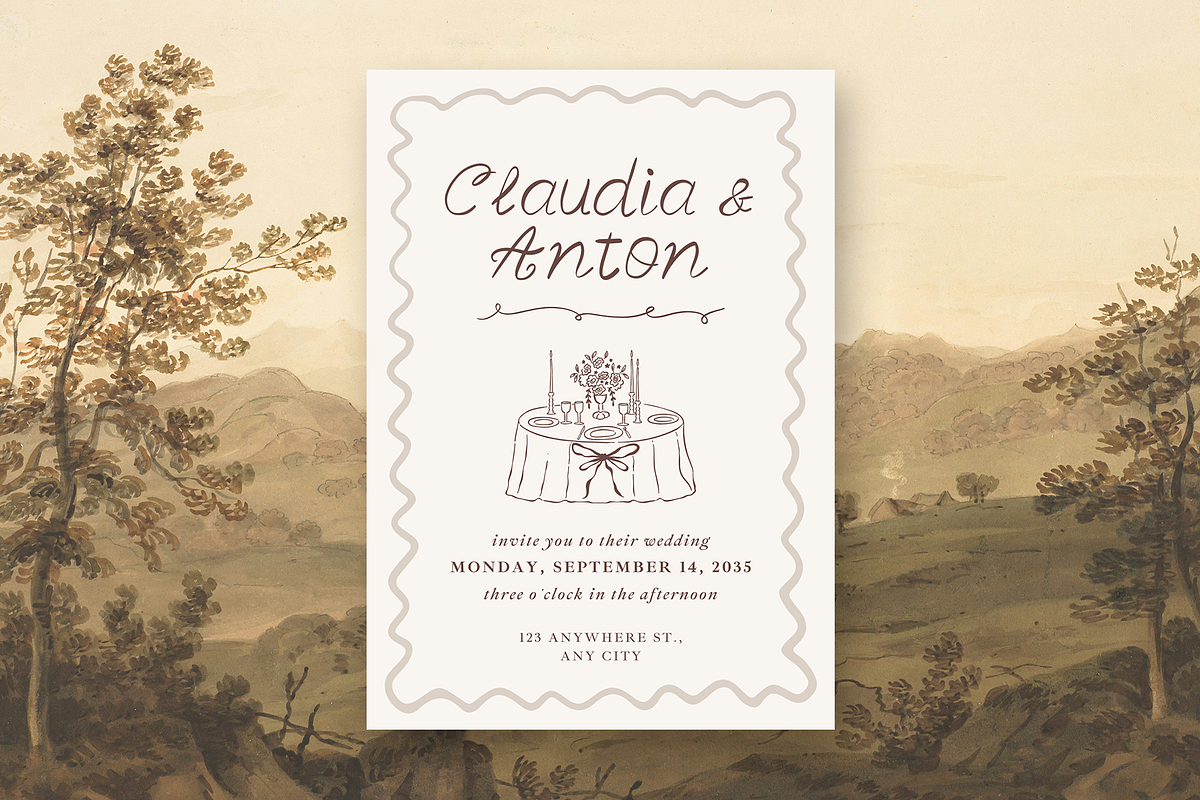 Aesthetic Elegant Romantic Script, a Script Font by Nonceni (Photo 2 of 12)