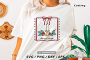 Christmas Frame Hand-drawn SVG Bundl, an Illustration by Ya_ Design Store (Thumbnail 9 of 11)