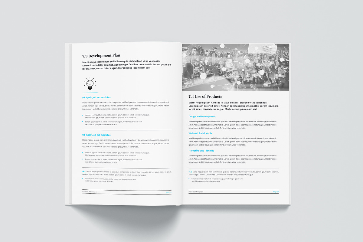 White Paper | Canva, Word, & Indd, a Brochure Template by obayes (Photo 23 of 30)