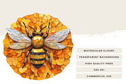 Mosaic Circular Bees Coasters, an Animal Illustration by Design Scotch (Thumbnail 9 of 10)